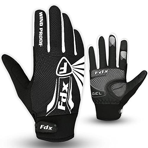 FDX Vollfinger Winter Radfahren Handschuhe, atmungsaktiv, wasserdicht, Winddicht, Anti-Schock-Gel gepolsterte Handflächen, Touchscreen, Anti-Rutsch Thermal Warm Männer Frauen, Rennsport FDX Vollfinger Winter Radfahren Handschuhe, atmungsaktiv, wasserdicht, Winddicht, Anti-Schock-Gel gepolsterte Handflächen, Touchscreen, Anti-Rutsch Thermal Warm Männer Frauen, Rennsport von FDX