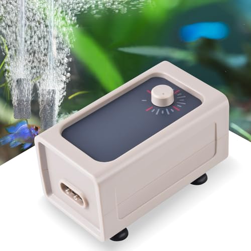 FEDOUR 5W Super-Leise Aquarium Luftpumpe, 500LPH Leistungsstarke Sauerstoffpumpe mit Doppelauslass, Einstellbare Aquarium Belüfter Pumpe für 50-700L Aquarien mit komplettem Zubehör FEDOUR 5W Super-Leise Aquarium Luftpumpe, 500LPH Leistungsstarke Sauerstoffpumpe mit Doppelauslass, Einstellbare Aquarium Belüfter Pumpe für 50-700L Aquarien mit komplettem Zubehör von FEDOUR