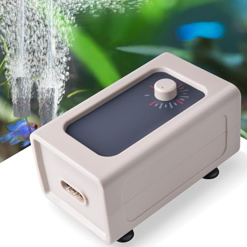 FEDOUR 7W Super-Leise Aquarium Luftpumpe, 800LPH Leistungsstarke Sauerstoffpumpe mit Doppelauslass, Einstellbare Aquarium Belüfter Pumpe für 100-1000L Aquarien mit komplettem Zubehör FEDOUR 7W Super-Leise Aquarium Luftpumpe, 800LPH Leistungsstarke Sauerstoffpumpe mit Doppelauslass, Einstellbare Aquarium Belüfter Pumpe für 100-1000L Aquarien mit komplettem Zubehör von FEDOUR