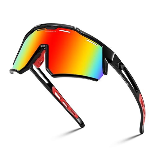 FEISEDY Fahrradbrille Polarisiert für Herren Damen TR90 Rahmen Sport Sonnenbrille Verspiegelt Sportbrille mit UV400 Schutz B4151 FEISEDY Fahrradbrille Polarisiert für Herren Damen TR90 Rahmen Sport Sonnenbrille Verspiegelt Sportbrille mit UV400 Schutz B4151 von FEISEDY