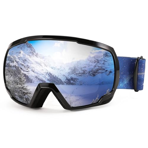 FEISEDY Skibrille Herren Damen Anti-Beschlag UV Schutz Schneebrille Snowboard Brille für Brillenträger Winter Sportbrille für Skifahren Fahrrad mit OTG Design B2960 FEISEDY Skibrille Herren Damen Anti-Beschlag UV Schutz Schneebrille Snowboard Brille für Brillenträger Winter Sportbrille für Skifahren Fahrrad mit OTG Design B2960 von FEISEDY