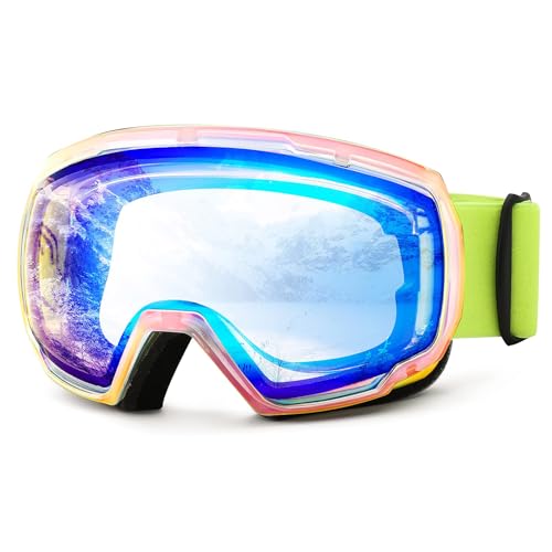 FEISEDY Skibrille Herren Damen Anti-Beschlag UV Schutz Schneebrille Snowboard Brille für Brillenträger Winter Sportbrille für Skifahren Fahrrad mit OTG Design B2960 FEISEDY Skibrille Herren Damen Anti-Beschlag UV Schutz Schneebrille Snowboard Brille für Brillenträger Winter Sportbrille für Skifahren Fahrrad mit OTG Design B2960 von FEISEDY