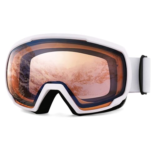 FEISEDY Skibrille Herren Damen Anti-Beschlag UV Schutz Schneebrille Snowboard Brille für Brillenträger Winter Sportbrille für Skifahren Fahrrad mit OTG Design B2960 von FEISEDY