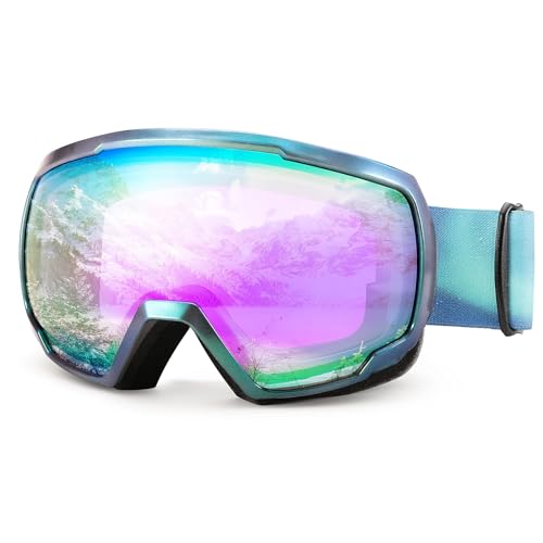 FEISEDY Skibrille Herren Damen Anti-Beschlag UV Schutz Schneebrille Snowboard Brille für Brillenträger Winter Sportbrille für Skifahren Fahrrad mit OTG Design B2960 FEISEDY Skibrille Herren Damen Anti-Beschlag UV Schutz Schneebrille Snowboard Brille für Brillenträger Winter Sportbrille für Skifahren Fahrrad mit OTG Design B2960 von FEISEDY