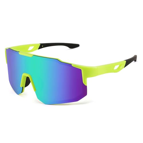 FEISEDY Sport Sonnenbrille Herren Damen Fahrradbrille Radbrille Verspiegelt Sportbrille für MTB Rennrad Radfahren Biking Laufen Enduro mit UV400 Schutz B2388 FEISEDY Sport Sonnenbrille Herren Damen Fahrradbrille Radbrille Verspiegelt Sportbrille für MTB Rennrad Radfahren Biking Laufen Enduro mit UV400 Schutz B2388 von FEISEDY