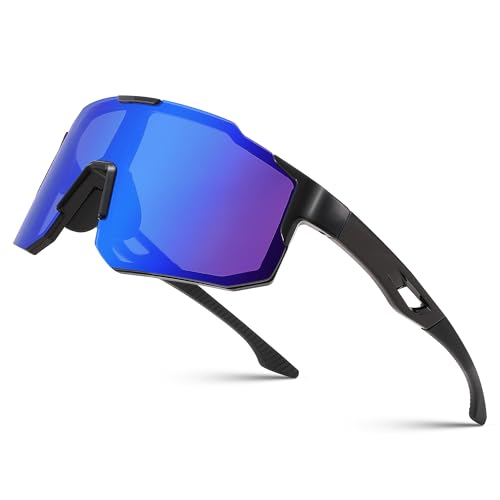 FEISEDY Sport Sonnenbrille Herren Damen Fahrradbrille Radbrille Verspiegelt Sportbrille für MTB Rennrad Radfahren Biking Laufen Enduro mit UV400 Schutz B2388 FEISEDY Sport Sonnenbrille Herren Damen Fahrradbrille Radbrille Verspiegelt Sportbrille für MTB Rennrad Radfahren Biking Laufen Enduro mit UV400 Schutz B2388 von FEISEDY