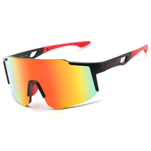 FEISEDY Sport Sonnenbrille Herren Fahrradbrille Damen Verspiegelt Sportbrille für Radfahren Fahren Laufen mit UV400 Schutz B0177 FEISEDY Sport Sonnenbrille Herren Fahrradbrille Damen Verspiegelt Sportbrille für Radfahren Fahren Laufen mit UV400 Schutz B0177 von FEISEDY