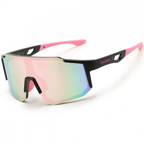 FEISEDY Sport Sonnenbrille Herren Fahrradbrille Damen Verspiegelt Sportbrille für Radfahren Fahren Laufen mit UV400 Schutz B0177 FEISEDY Sport Sonnenbrille Herren Fahrradbrille Damen Verspiegelt Sportbrille für Radfahren Fahren Laufen mit UV400 Schutz B0177 von FEISEDY