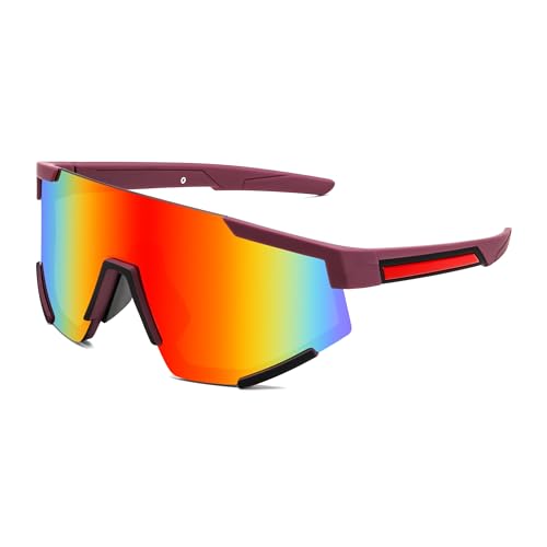FEISEDY Sport Sonnenbrille Herren Fahrradbrille Damen Verspiegelt Sportbrille für Radfahren Fahren Laufen mit UV400 Schutz B9139 FEISEDY Sport Sonnenbrille Herren Fahrradbrille Damen Verspiegelt Sportbrille für Radfahren Fahren Laufen mit UV400 Schutz B9139 von FEISEDY