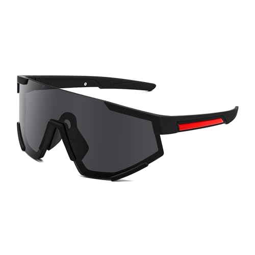 FEISEDY Sport Sonnenbrille Herren Fahrradbrille Damen Verspiegelt Sportbrille für Radfahren Fahren Laufen mit UV400 Schutz B9139 von FEISEDY