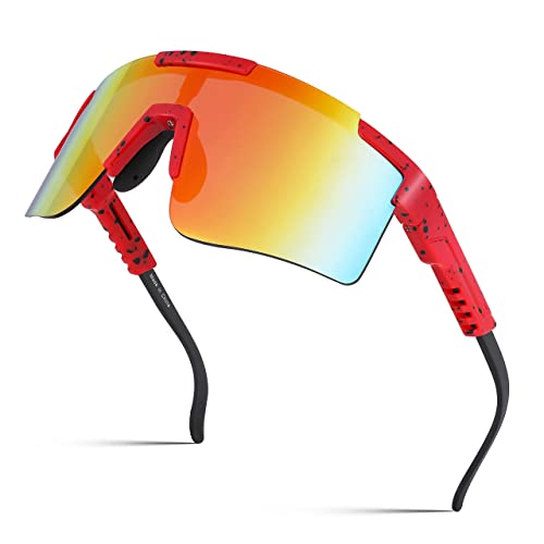 FEISEDY Sport Sonnenbrille Herren Fahrradbrille für Damen Sportbrille UV400 Schutz Radsportbrillen für Outdooraktivitäten B2837 von FEISEDY