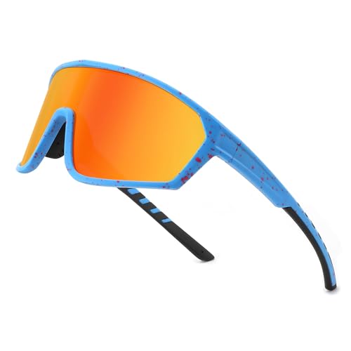 FEISEDY Sport Sonnenbrille Polarisiert Herren Damen Jugendliche Fahrradbrille Verspiegelt Sportbrille für Radfahren Angeln Fahren Laufen mit UV400 Schutz B1125 FEISEDY Sport Sonnenbrille Polarisiert Herren Damen Jugendliche Fahrradbrille Verspiegelt Sportbrille für Radfahren Angeln Fahren Laufen mit UV400 Schutz B1125 von FEISEDY
