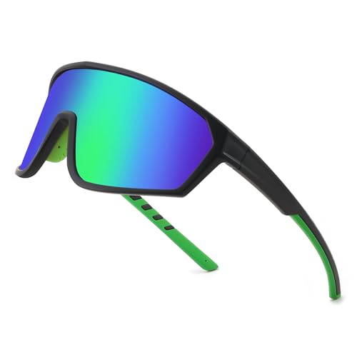 FEISEDY Sport Sonnenbrille Polarisiert Herren Damen Jugendliche Fahrradbrille Verspiegelt Sportbrille für Radfahren Angeln Fahren Laufen mit UV400 Schutz B1125 FEISEDY Sport Sonnenbrille Polarisiert Herren Damen Jugendliche Fahrradbrille Verspiegelt Sportbrille für Radfahren Angeln Fahren Laufen mit UV400 Schutz B1125 von FEISEDY