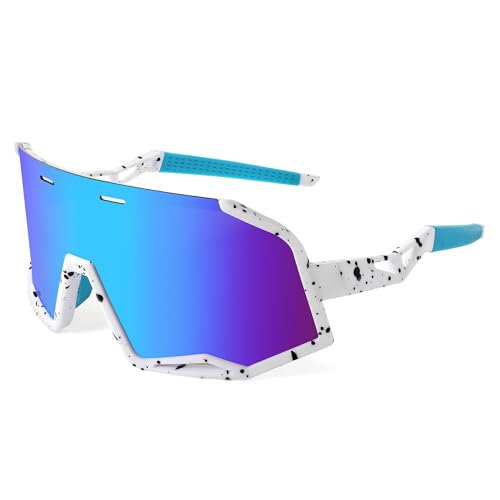 FEISEDY Sport Sonnenbrille Polarisiert Herren Fahrradbrille Damen Sportbrille Schnell Brille Radsportbrillen mit UV400 Schutz für Radfahren Biking Laufen Angeln Outdooraktivitäten B2994 von FEISEDY