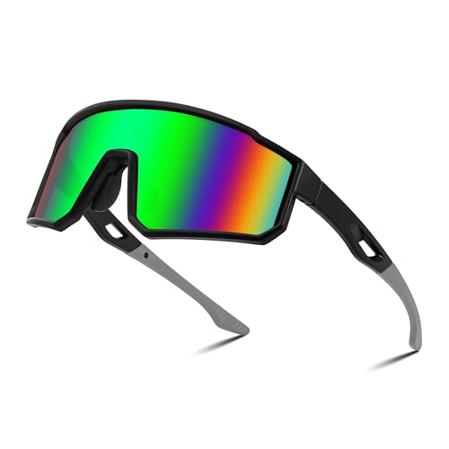 FEISEDY Sport Sonnenbrille Verspiegelt Herren Damen Fahrradbrille Jugendliche Sportbrille für MTB Radfahren Baseball mit UV400 Schutz B9157 FEISEDY Sport Sonnenbrille Verspiegelt Herren Damen Fahrradbrille Jugendliche Sportbrille für MTB Radfahren Baseball mit UV400 Schutz B9157 von FEISEDY