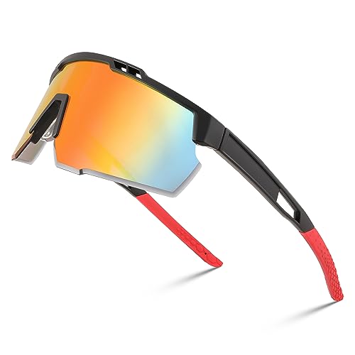 FEISEDY Sportbrille Fahrradbrille Herren Damen Sport Sonnenbrille für Radsport Fahrrad Baseball mit UV400 Schutz B0022 von FEISEDY