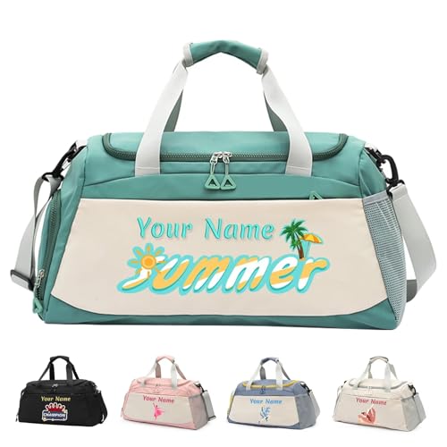 Personalisierte Seesack Personalisierte Sporttasche mit großer Kapazität Multifunktionale Fitnesstasche mit Nass-/Trockentasche Wochenendreisetasche Personalisierte Seesack Personalisierte Sporttasche mit großer Kapazität Multifunktionale Fitnesstasche mit Nass-/Trockentasche Wochenendreisetasche von FENGHUO