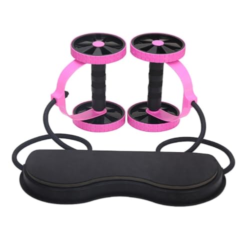 Bauchtrainer Bauchroller Starkes Bauchrad, Multifunktionales Bauchtrainingsgerät, Bauchtrainer, Heimfitness Trainingsgeräte(Pink) von FENGJISUN