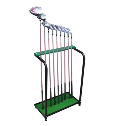 FENGJISUN Golfschläger-Halter Golf Club Lagerung Rack 9 Clubs Halter Display Stand Für Indoor Outdoor Metall Organizer Golf Golfschläger-Organisation von FENGJISUN