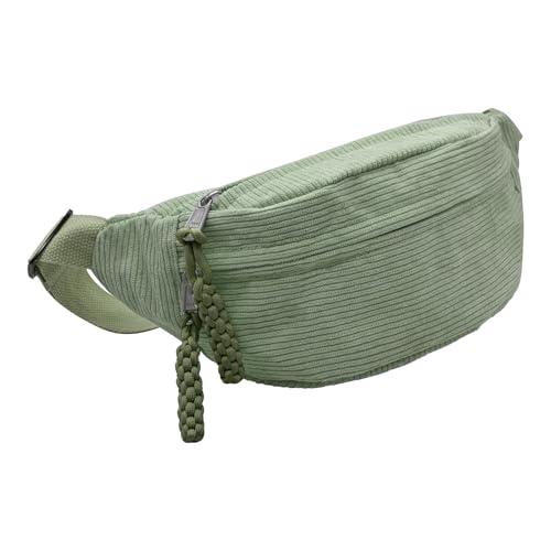 Bauchtasche Cord Damen Umhängetasche Cord mit Schultergurt Einstellbar Modische Cord-Hüfttasche Freizeit Sport Hüfttaschen Grün Crossbody Bag für Damen, Herren Bauchtasche Cord Damen Umhängetasche Cord mit Schultergurt Einstellbar Modische Cord-Hüfttasche Freizeit Sport Hüfttaschen Grün Crossbody Bag für Damen, Herren von FENGQQKJ