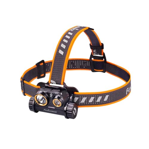 fenix Rechargeable Headlamp HM65R Wiederaufladbare 1400 Lumen Stirnlampe, Schwarz, 0 von FENIX