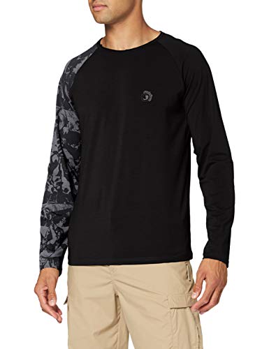 FERUO|#Ferrino Herren Tatoo Ls T-Shirt Man Tg S Black, Schwarz, 46 FERUO|#Ferrino Herren Tatoo Ls T-Shirt Man Tg S Black, Schwarz, 46 von Ferrino