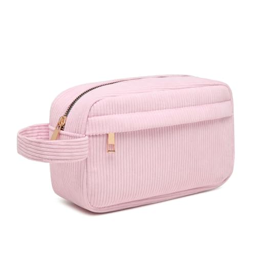 Kulturbeutel für Fluggesellschaften, Vielseitige Schminktasche Reißverschlusstasche, Make-up-Tasche für Aufbewahrung Schönheit Make-up Reisezubehör (Color : Pink, Size : One Size) von FERVEX