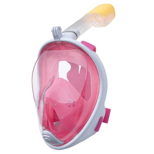Schwimmbrille Erwachsene, Tauchmaske und Schnorchel mit Weichen Mundstück, Schnorchelset Maske für Erwachsene Jungen Mädchen -Pink||S/M von FERVEX