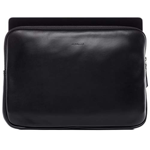 FEYNSINN Laptop-Hülle mit Zip echt Leder - 17 Zoll Laptop case JASPAR - Notebook-Sleeve mit Laptop-Fach - Ledertasche Herren und Damen schwarz handgefertigt FEYNSINN Laptop-Hülle mit Zip echt Leder - 17 Zoll Laptop case JASPAR - Notebook-Sleeve mit Laptop-Fach - Ledertasche Herren und Damen schwarz handgefertigt von FEYNSINN
