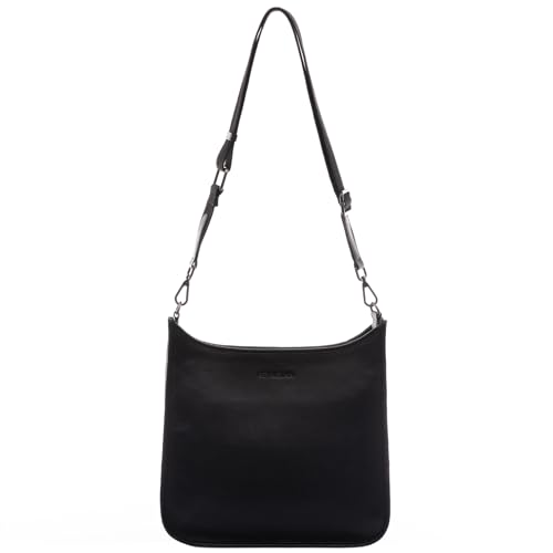 FEYNSINN große Umhängetasche echt Leder - Crossbody Bag YLVI - Schultertasche Damentasche mit Schultergurt - Ledertasche Damen schwarz handgefertigt FEYNSINN große Umhängetasche echt Leder - Crossbody Bag YLVI - Schultertasche Damentasche mit Schultergurt - Ledertasche Damen schwarz handgefertigt von FEYNSINN