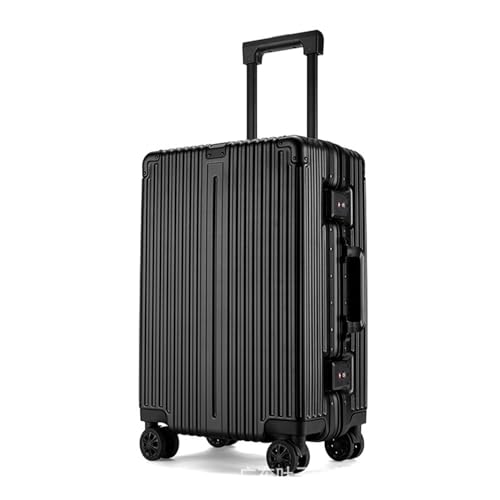 LIU WYHSBQAN-Koffer, Multifunktionskoffer, Trolley mit Universalrädern, Aluminiumrahmen, Koffer mit großer Kapazität, tragbarer Koffer, großer Koffer (Farbe: E, Größe einzigartig: 24 Zoll) von FFCJJD