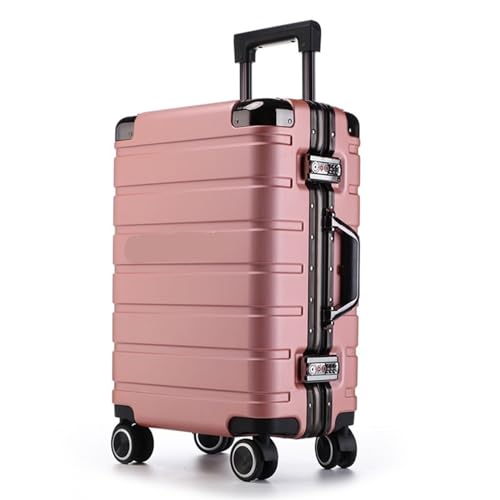 LIU WYHSBQAN Koffer Gepäck Universal-Rolltrolley Passwort-Koffer Einfacher Koffer Tragbarer Koffer Boarding-Koffer Großer Koffer (Farbe: G, Größe einzigartig: 26 Zoll) von FFCJJD