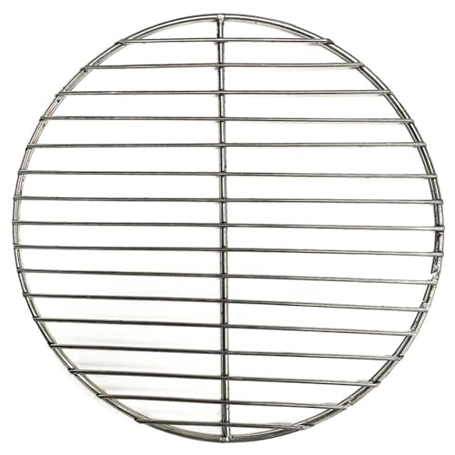 FFENFRYOU Rundes Gitter aus rostfreiem Stahl, Gitterroste 304 Edelstahl rund BBQ Grill Mesh Home Bratennetze Speck Grill Werkzeug Eisennetze Grillzubehör BBQ Mattengitter(28cm Diameter) von FFENFRYOU