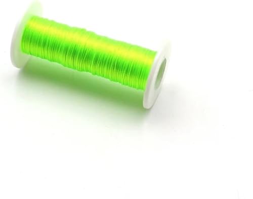 Nylon Angeldraht, Monofilament Angelschnur, 50 Meter Angelrutenbau Einfädelschnur Wickelführung Wickelfaden Geflochtener Draht Polyesterschnur Fischschnur(Light Green) von FFENFRYOU