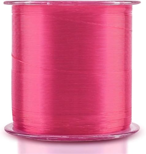 Nylon Angeldraht, Monofilament Angelschnur, 500M Monofilament Nylon EIS Angelschnur Seil Draht Material 8LB-35LB(Roze,500M 5) von FFENFRYOU