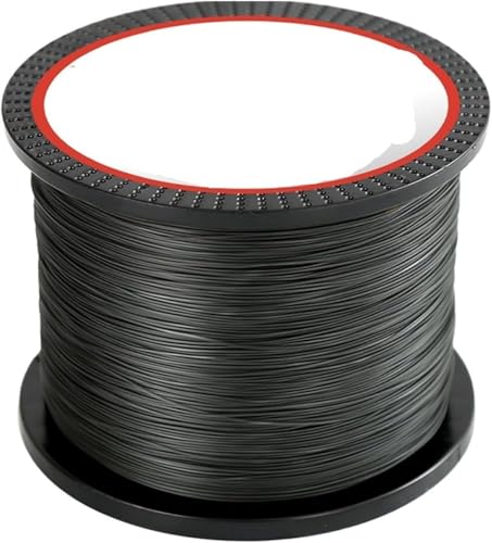 Nylon Angeldraht, Monofilament Angelschnur, 8 stränge 4 Geflochtene Angelschnur 1000M 3000M Multifilament PE Linie for Karpfen Angeln Salzwasser Fisch Linie(Black,4X 1000M 0.8 16LB) von FFENFRYOU