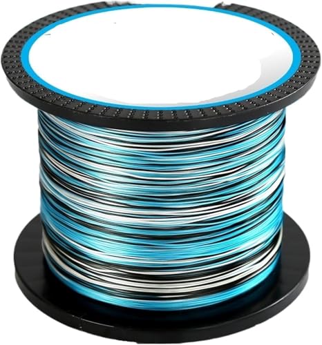 Nylon Angeldraht, Monofilament Angelschnur, 8 stränge 4 Geflochtene Angelschnur 1000M 3000M Multifilament PE Linie for Karpfen Angeln Salzwasser Fisch Linie(Blu,8X 1000M 1.5 30LB) von FFENFRYOU