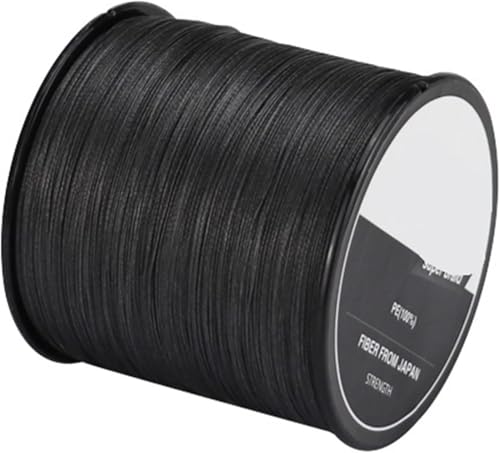 Nylon Angeldraht, Monofilament Angelschnur, Angelschnur 4 Stränge Geflochtene Angelschnur Multifilament 300M 500M 1000M Karpfenangeln Geflochtene Angelschnur Angelzubehör Fischschnur(Black,X4 300M 30L von FFENFRYOU