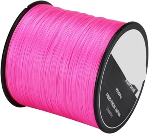 Nylon Angeldraht, Monofilament Angelschnur, Angelschnur 4 Stränge Geflochtene Angelschnur Multifilament 300M 500M 1000M Karpfenangeln Geflochtene Angelschnur Angelzubehör Fischschnur(Roze,X4 300M 35LB von FFENFRYOU