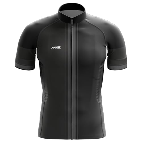 Herren Radtrikot Fahrradtrikot Kurzarm, Mountainbike MTB Top Kurzarm Atmungsaktiv,T-Shirt Jersey Funktionsshirt Schnell Trocknen Stoff Fahrradtrikot (18,4XL) von FFFF & OLFEH