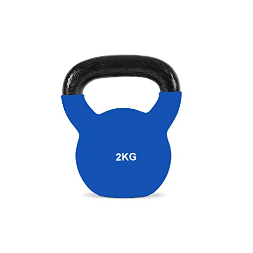 Kettlebell mit 2 kg, ideal für Functional Fitnessübungen, Muskeltraining, Neopren-Basis von FFitness