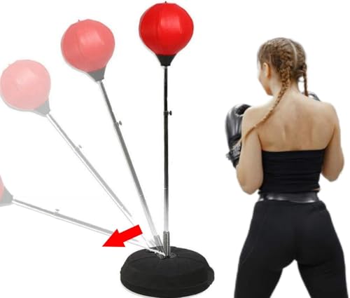 Punching Ball Box verstellbar für Erwachsene | Stand-Speed-Ball Punzierball Punzierball Boden Boden von FFitness