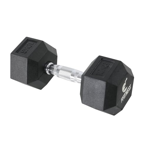 Sechskanthantel, Gewicht 10 kg, für Fitnessstudio, Fitness, Training, Sechskanthantel, Cross Fit, Functional Fitness Sechskanthantel, Gewicht 10 kg, für Fitnessstudio, Fitness, Training, Sechskanthantel, Cross Fit, Functional Fitness von FFitness