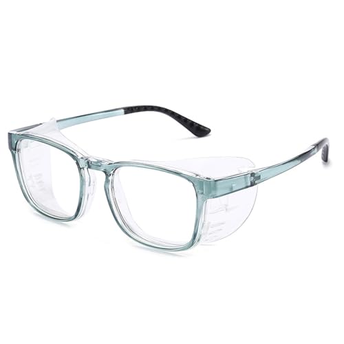 FGAQLUK Anti-Pollenallergie-Brille For Erwachsene, Erweiterter Rundumrahmen Aus Silikon – Abnehmbare Schutzbrille, Anti-Blaulicht, Anti-Beschlag, Anti-UV-Brille (Color : Blau) von FGAQLUK