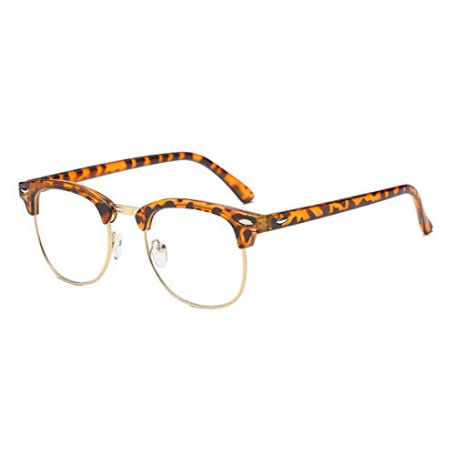 Kurzsichtig Brille Myopie Kurzsichtigkeit Brille Mit Dioptrien -0.50 Für Herren Frauen Stilvoll Brillenfassung Transparent Braun von FGDZ