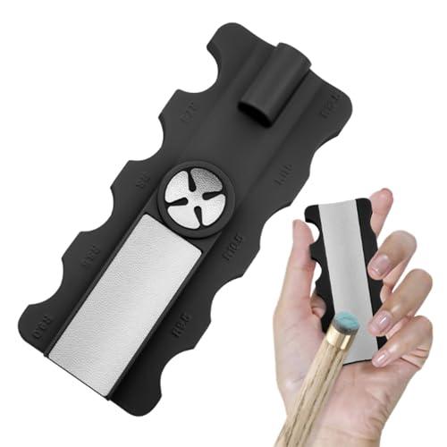 FGXY Schwarz Billard Queue Tip Trimmer, 5 In 1 Snooker Tip Shaper, Kunststoffzement Reparaturwerkzeug Für Billardqueues, Queuespitzenformer, Kompaktes Und Praktisches Wartungswerkzeug FGXY Schwarz Billard Queue Tip Trimmer, 5 In 1 Snooker Tip Shaper, Kunststoffzement Reparaturwerkzeug Für Billardqueues, Queuespitzenformer, Kompaktes Und Praktisches Wartungswerkzeug von FGXY