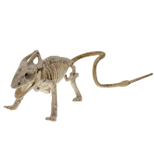 FHUILIJH Kunststoff Tier Eidechsen Schädel Skorpion Knochen Kunst Ornamente für Halloween Indoor Outdoor Gruselige Szene Party Gastgeschenke Dekor,Braun,28cm von FHUILIJH