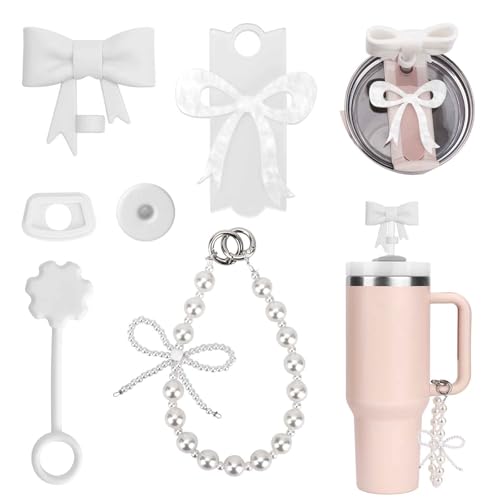 5-teiliges Becher-Zubehör-Set,kompatibel mit Stanley 40oz Tumbler, inkl. Silikon-Strohhalmabdeckung,Namensschild für den Deckel,auslaufsicherem Stopfen und Griffanhänger für 40oz Tumbler mit Henkel 5-teiliges Becher-Zubehör-Set,kompatibel mit Stanley 40oz Tumbler, inkl. Silikon-Strohhalmabdeckung,Namensschild für den Deckel,auslaufsicherem Stopfen und Griffanhänger für 40oz Tumbler mit Henkel von FIDWALL