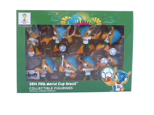 FIFA 856 3-D Sammelfiguren Fuleco WM Brasilien 2014 7cm 8 Stück von FIFA