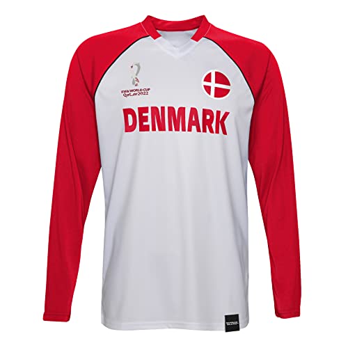 FIFA Herren Official Fifa World Cup 2022 Classic Long Sleeve - Denmark T Shirt, Rot, M EU FIFA Herren Official Fifa World Cup 2022 Classic Long Sleeve - Denmark T Shirt, Rot, M EU von FIFA